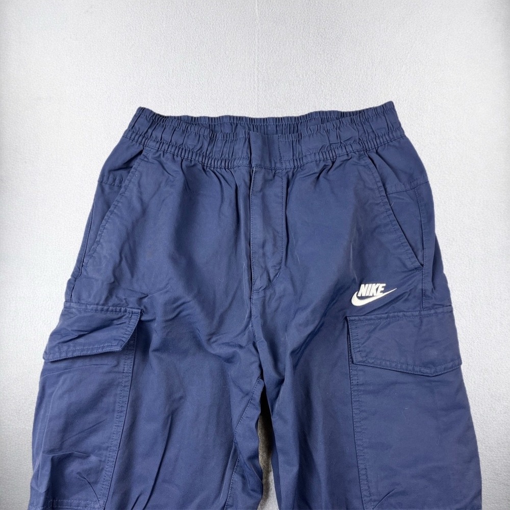Nike Cargo Pants Mens Small Navy Blue DD5207-410 Utility Cargo Woven Athletic